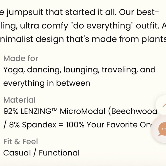 Women's Cream Jumpsuit — Everyday Comfortable Fit - Picture 4 of 4